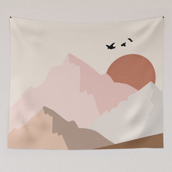 Item preview, Mid Century Modern Landscape designed and sold by PeachyLitchi.
