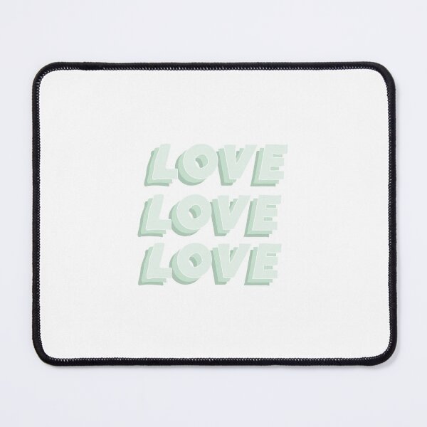 Item preview, love love love in green designed and sold by emscalligraphy.