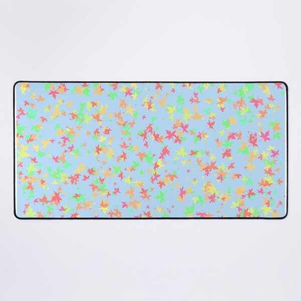Falling maple leaves 2 Desk Mat
