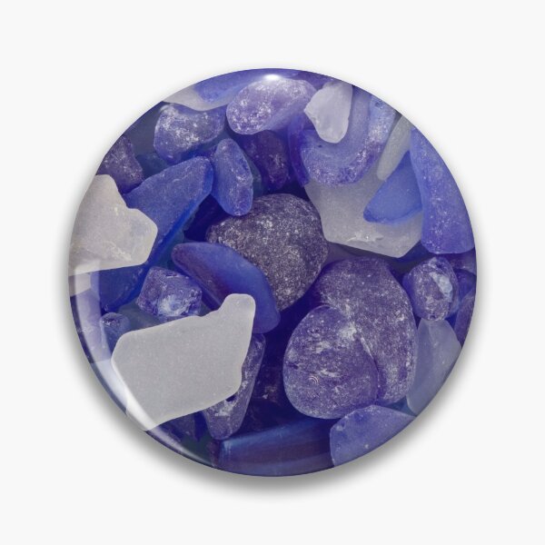 Item preview, Blue sea glass stones designed and sold by RinaGArt.