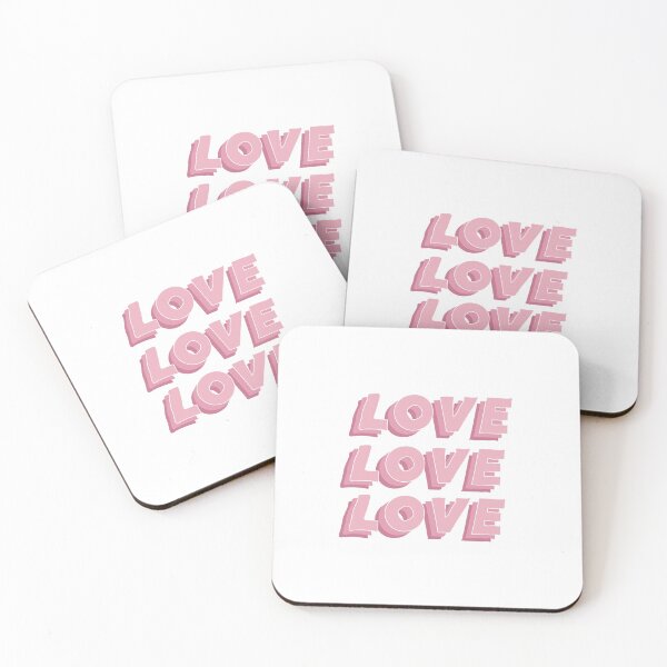 Item preview, love love love in pink designed and sold by emscalligraphy.