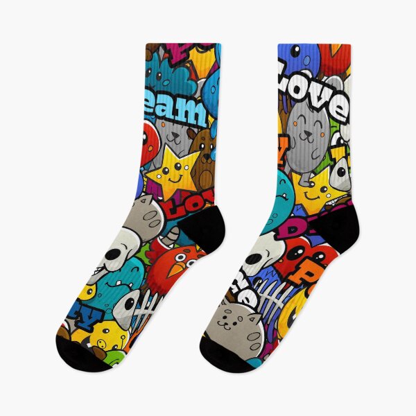 Item preview, Colorful Graffiti Characters designed and sold by Curio Meridian.