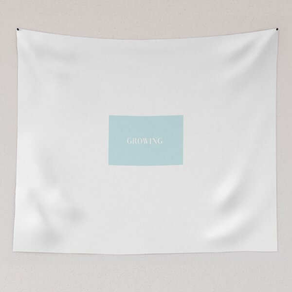 Item preview, growing in sky blue designed and sold by emscalligraphy.