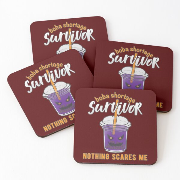 Item preview, Boba Tea Lover, Boba Shortage Survivor, Boba Tea Fan, Scary Bubble Tea, Funny Halloween Thanksgiving Nothing Scares Me Humorous Sarcastic Saying designed and sold by Ransyn Art.