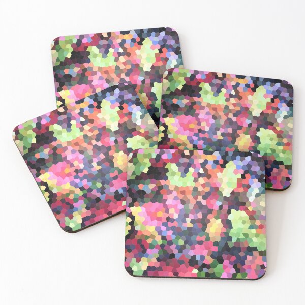 Item preview, Tropical Leaves Mosaic Photograph Red Pink Lemon Yellow Design designed and sold by Jenie Yolland.