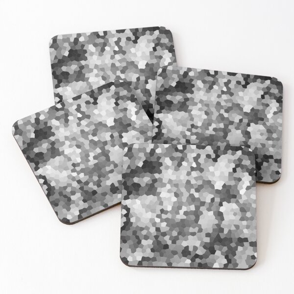 Item preview, Monochrome Mosaic Black and White and Gray Mosaic Shapes designed and sold by Jenie Yolland.