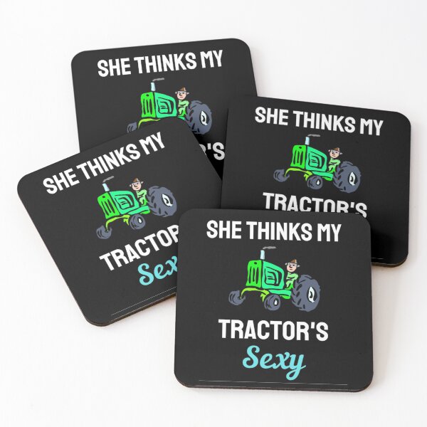 Item preview, She Thinks My Tractor's Sexy Funny Farmer  designed and sold by chetan786.
