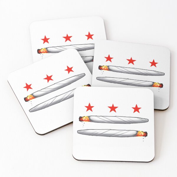 Item preview, DC Weed Flag designed and sold by MetroInk.