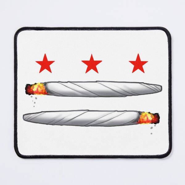 Item preview, DC Weed Flag designed and sold by MetroInk.