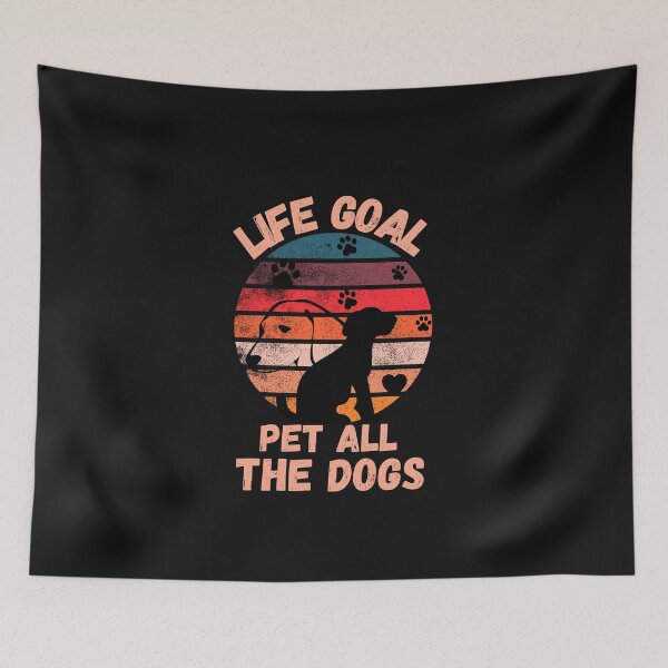 Item preview, life goal pet all the dogs- Essential t-shirt, sticker designed and sold by Lv28021.