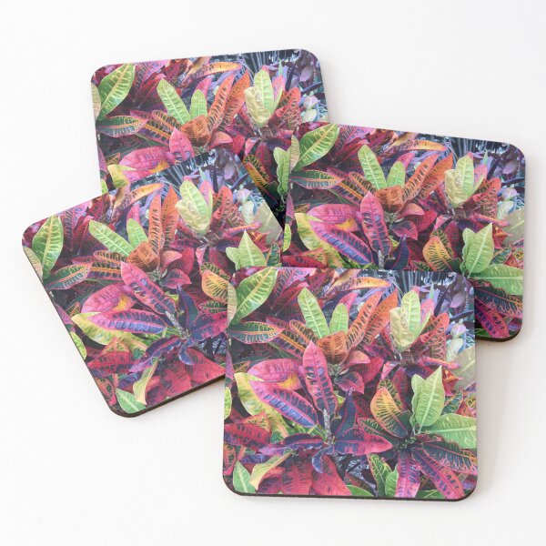 Item preview, Tropical Leaves Red Orange Coral in Brisbane Botanical Gardens designed and sold by Jenie Yolland.