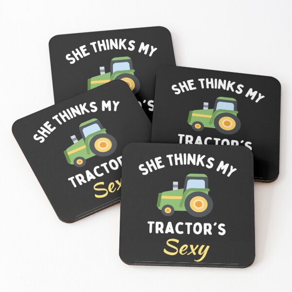 Item preview, She Thinks My Tractor's Sexy Funny Farmer  designed and sold by chetan786.