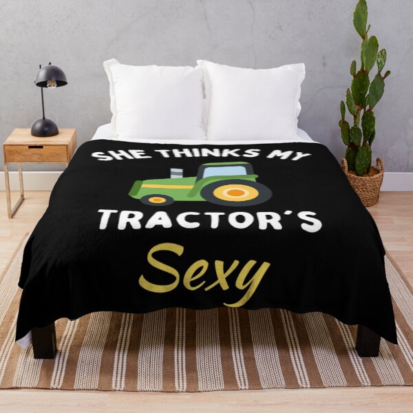 Item preview, She Thinks My Tractor's Sexy Funny Farmer designed and sold by chetan786.