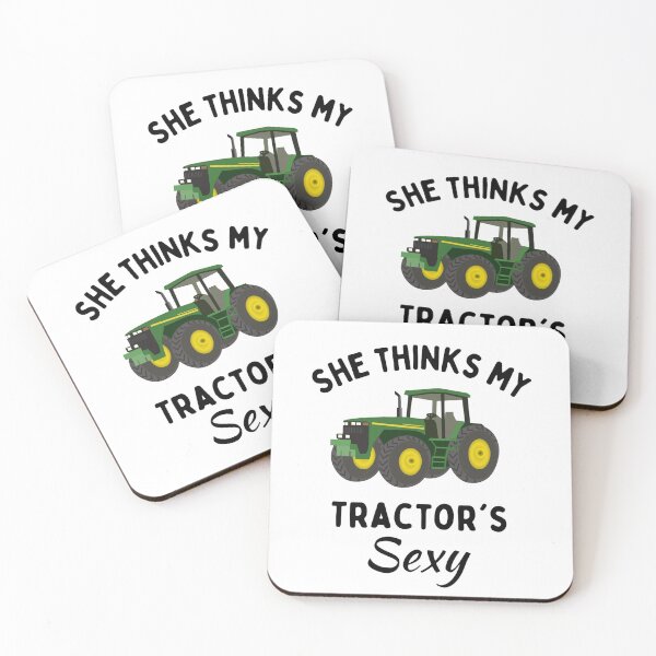 Item preview, She Thinks My Tractor's Sexy Funny Farmer  designed and sold by chetan786.