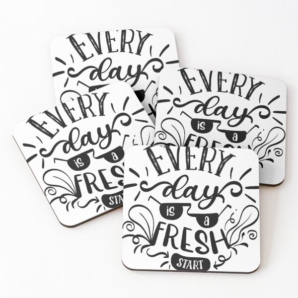 Item preview, Every Day Is A Fresh Start Light Edition - Motivational Quote designed and sold by Karnefa.
