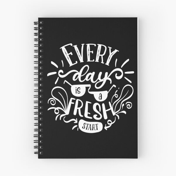 Item preview, Every Day Is A Fresh Start Dark Edition - Motivational Quote designed and sold by Karnefa.