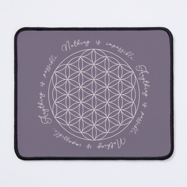 Item preview, Nothing is impossible with the Flower of Life (Lavender Gray and Dark Purple) designed and sold by squishyrainbow.