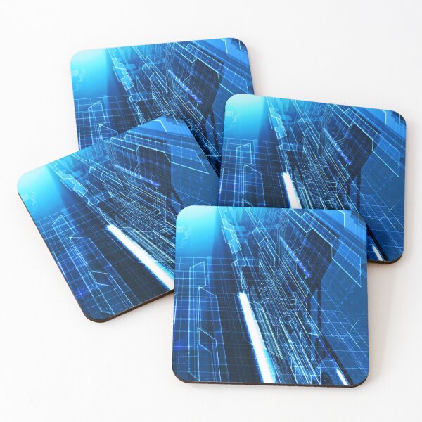 Item preview, Deep Inside Electrical Network Digital Art - Azure designed and sold by NexusArts.