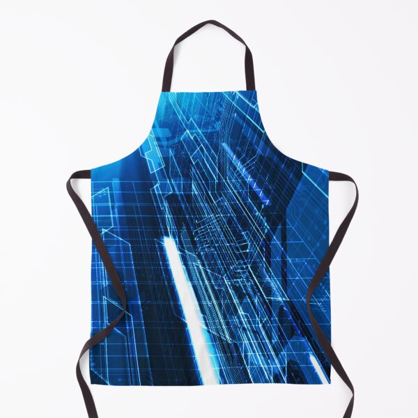 Item preview, Deep Inside Electrical Network Digital Art - Azure designed and sold by NexusArts.