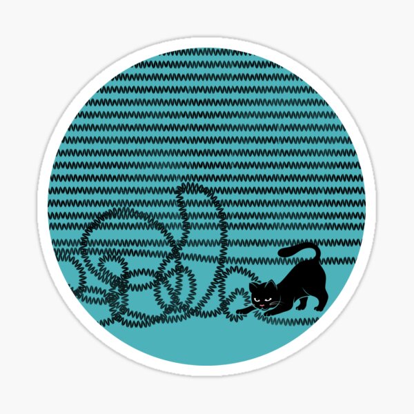 Unravel (in Blue) Sticker