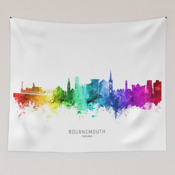 Item preview, Bournemouth England Skyline designed and sold by ArtPrints.