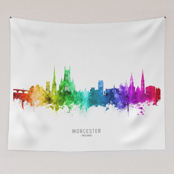 Item preview, Worcester England Skyline designed and sold by ArtPrints.