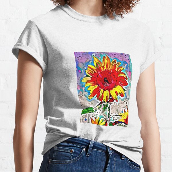 Sunflower abstract 5 Classic T-Shirt