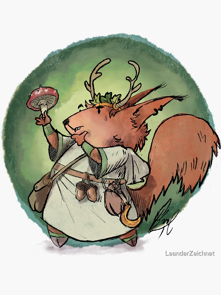 Cute RPG druid / shaman by LeanderZeichnet