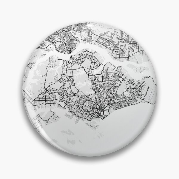 Artikelvorschau, Singapur Stadtplan - Licht entworfen und verkauft von deMAP.