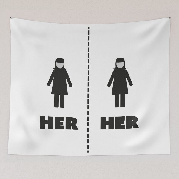 Item preview, Her & her designed and sold by ninjafish.