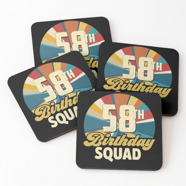 Item preview, Retro Vintage Style 1961 58th Birthday Squad 58 Years Old designed and sold by DavidWGreg.