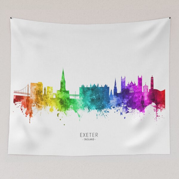 Item preview, Exeter England Skyline designed and sold by ArtPrints.