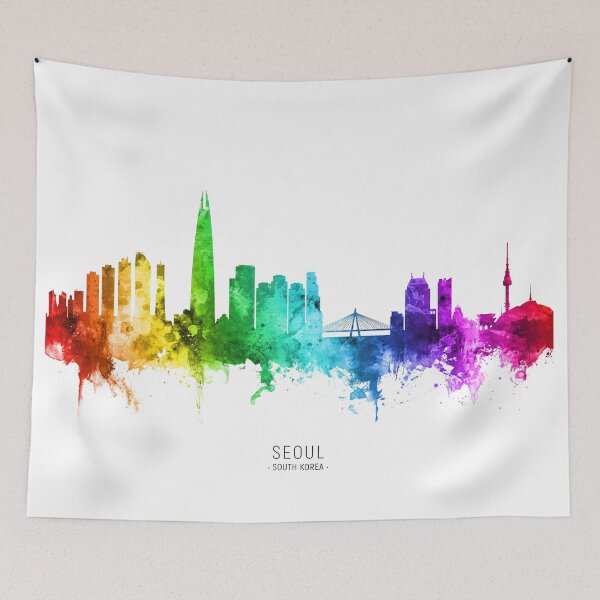 Item preview, Seoul Skyline South Korea designed and sold by ArtPrints.