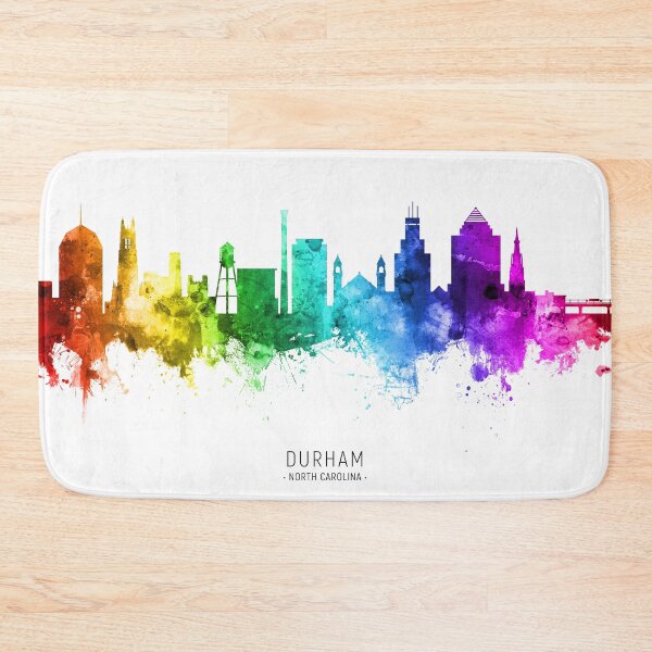 Item preview, Durham North Carolina Skyline designed and sold by ArtPrints.
