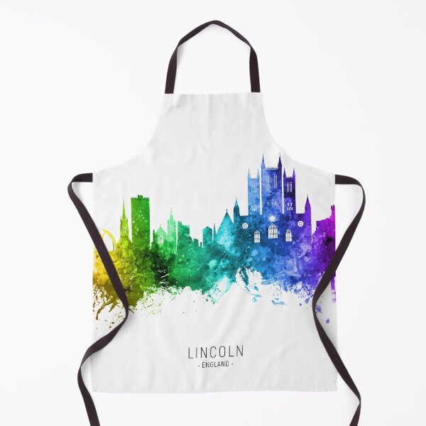 Aperçu de l'œuvre Lincoln England Skyline créée et vendue par ArtPrints.