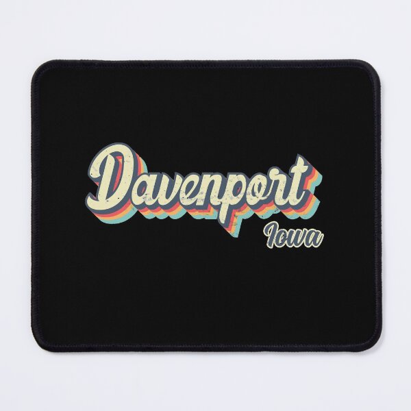 Item preview, Davenport city Iowa Retro Vintage 70s rainbow designed and sold by Teelogic.
