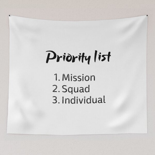 Item preview, Priority list: mission, squad, individual designed and sold by Alsen21.
