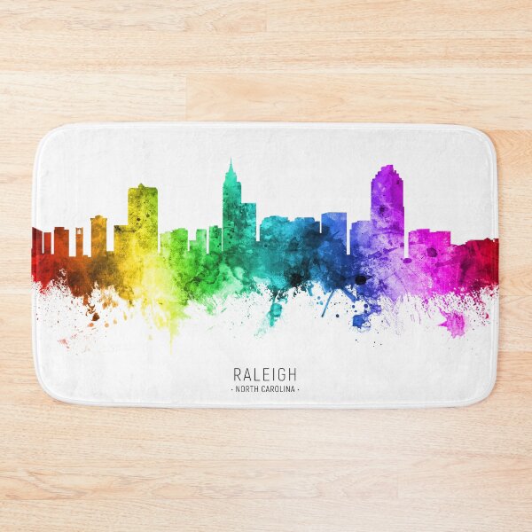 Item preview, Raleigh North Carolina Skyline designed and sold by ArtPrints.