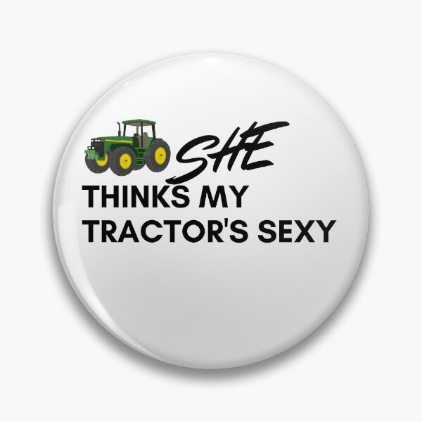 Item preview, She thinks my tractor's sexy design | Funny farmer quotes design | Cool farmer design designed and sold by ExpertSayeed.
