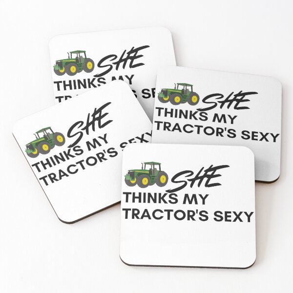 Item preview, She thinks my tractor's sexy design | Funny farmer quotes design | Cool farmer design designed and sold by ExpertSayeed.