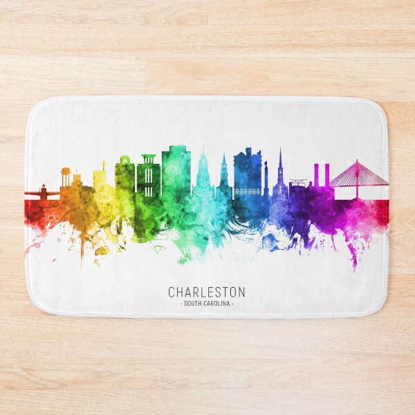 Item preview, Charleston South Carolina Skyline designed and sold by ArtPrints.