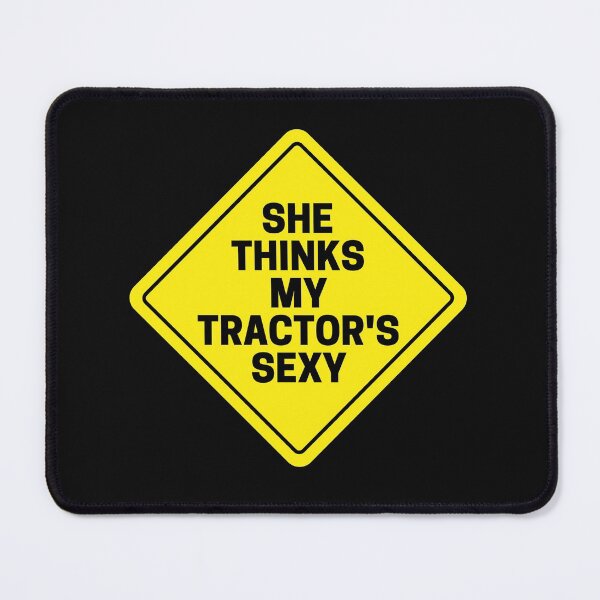 Item preview, She thinks my tractor's sexy design | Funny farmer quotes design | Cool farmer design designed and sold by ExpertSayeed.