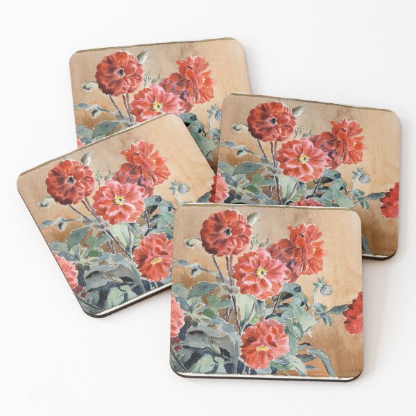 Item preview, Dahlias (1915) by Hannah Borger Overbeck designed and sold by KayLadyBug.