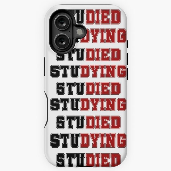 Vista previa del artículo con la obra «Estudiar Estudió - negro y rojo - regreso a la escuela», diseñado y vendido por hasbeenz.
