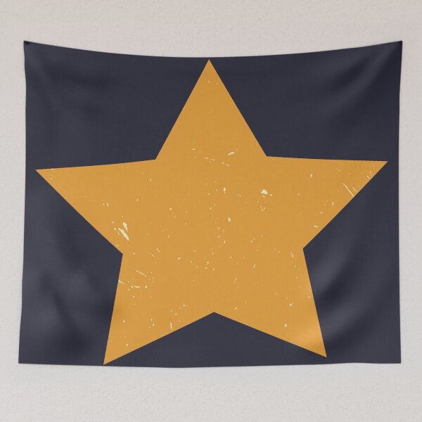 Item preview, Turmeric Yellow Retro Star Print  designed and sold by HStudioPrints.