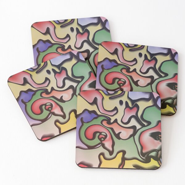 Item preview, Cutting some shapes colourful abstract designed and sold by rich-jam.