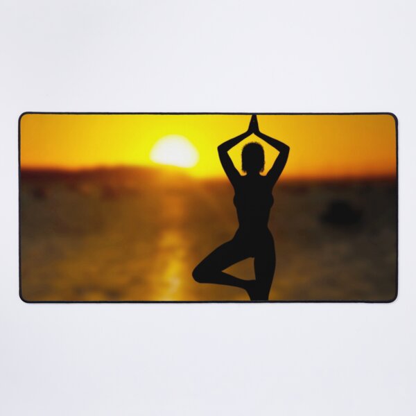 Item preview, Yoga Female by the Ocean at Sunset designed and sold by MarkUK97.