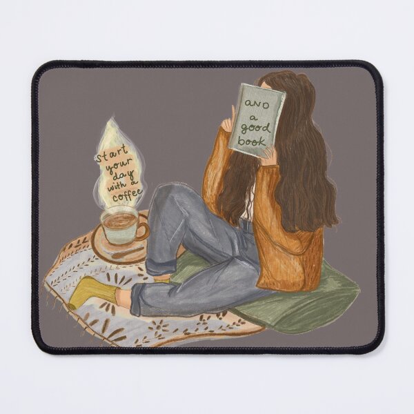 Item preview, Start your day with coffee and a good book designed and sold by mikimari.