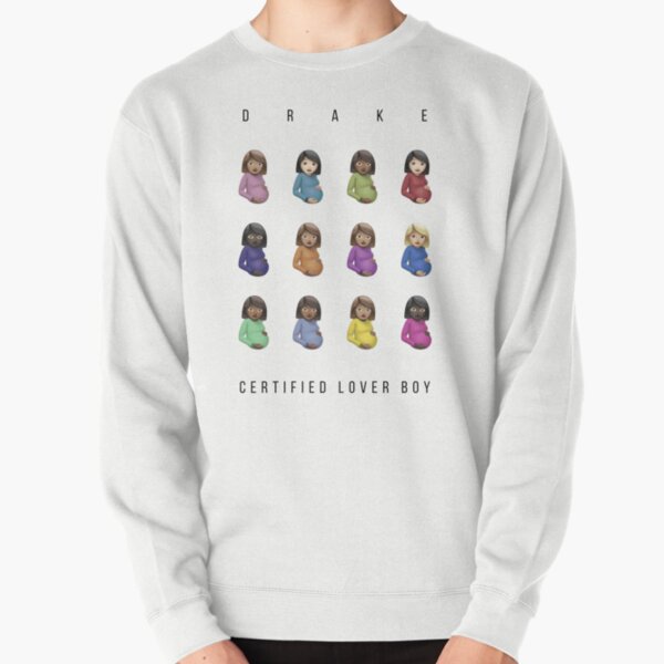 Item preview, Drake T-shirt Certified Lover Boy Album of 12 pregnant woman emojis designed and sold by dancingbox.