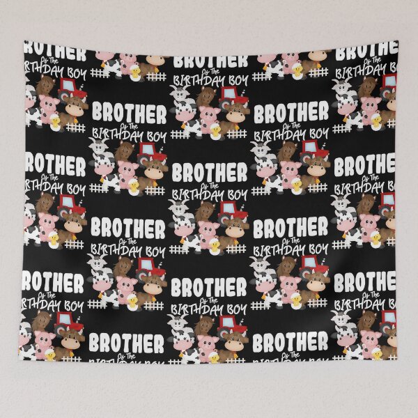 Item preview, Farm Animals Barnyard Farm House Brother Of The Birthday Boy  designed and sold by amberlynmw.